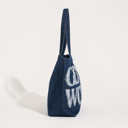 aurora denim tote