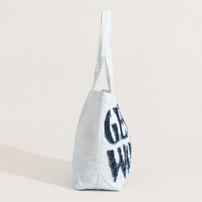 aurora denim tote