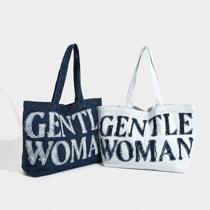 aurora denim tote