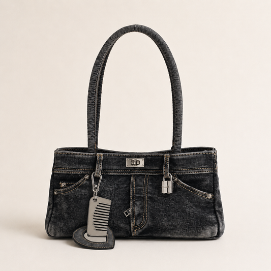 halo denim bag