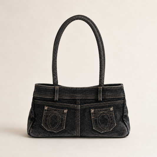 halo denim bag