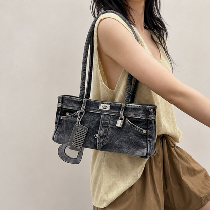 halo denim bag