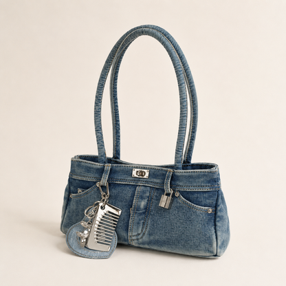 halo denim bag