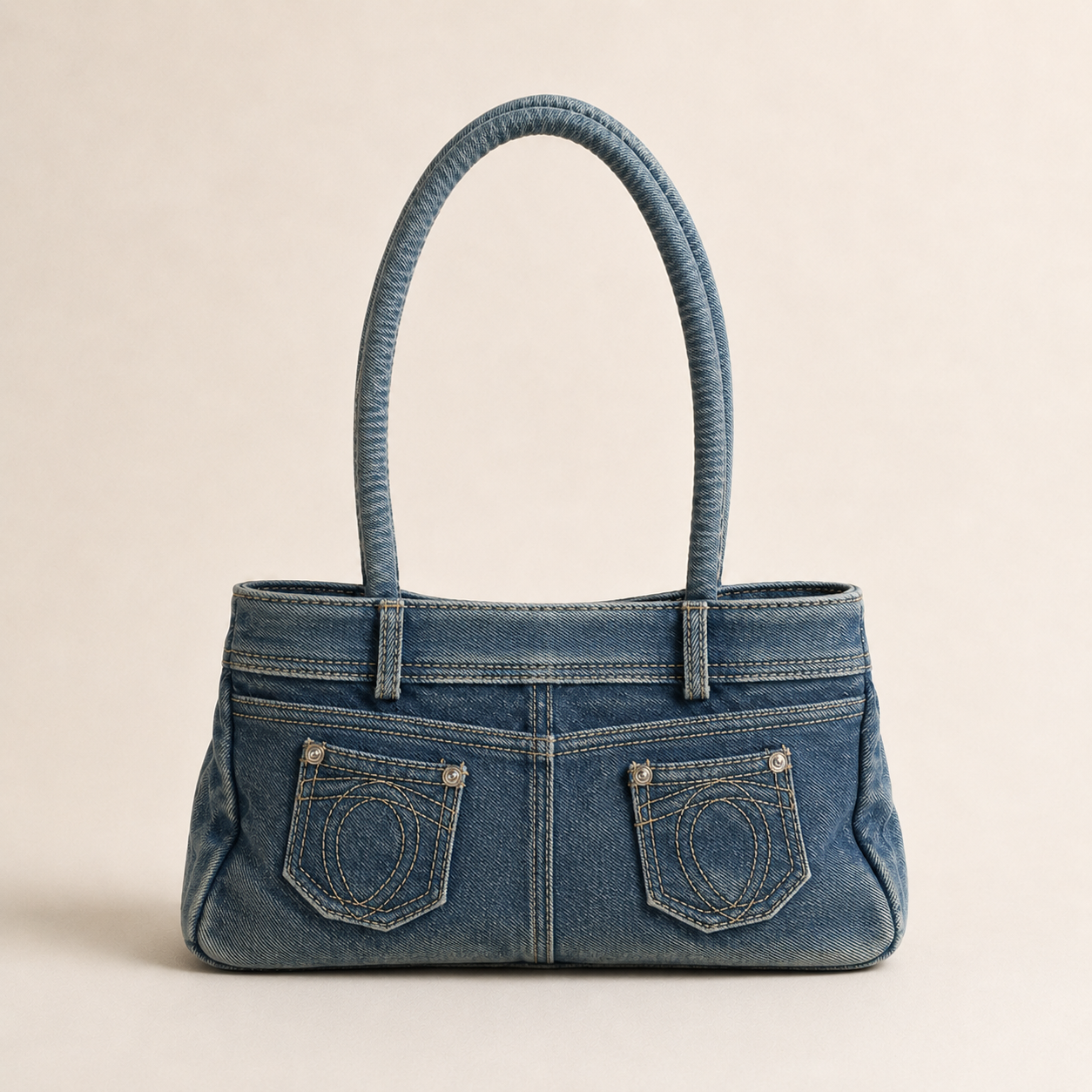 halo denim bag