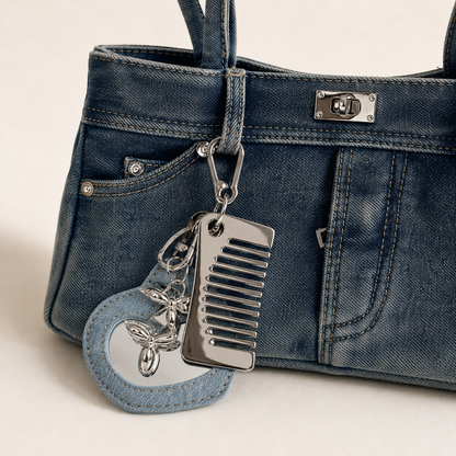 halo denim bag
